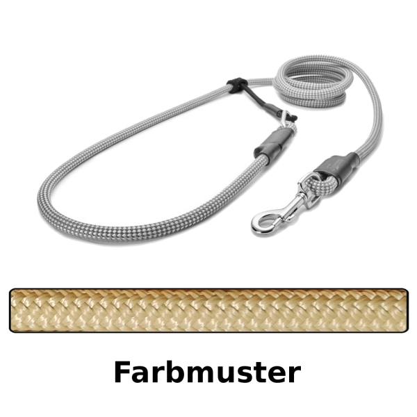 EASYLONG Hundeleine - M - 2,5m - beige